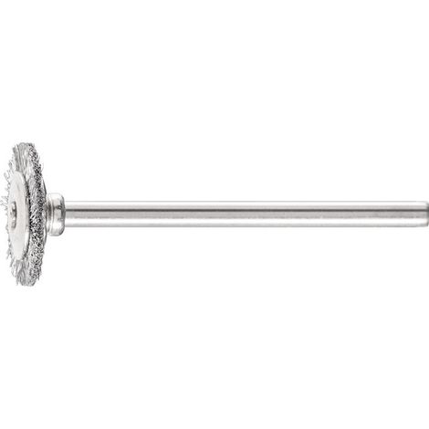 Minispazzola tonda RBU 1602/3 ST 0.10 D16xB2xL3 mm acciaio PFERD (confezione da 10)