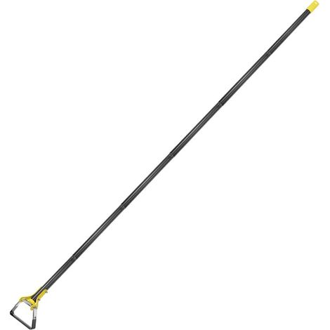 Hula Hoe Outil de jardin 15-94 pouces, boucle réglable, désherbage, jardinage, binette à long manche, outil de désherbage à main pour le jardin, Noir et Jaune (1/5)