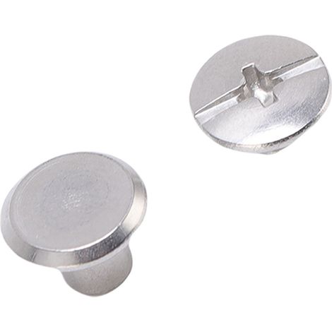 Kit de 50 paires de rivets en cuir de 4,6 x 5,1 x 8,9 mm (0,18 x 0,2 x 0,35 po) en acier inoxydable, à tête plate ronde, avec vis, pour la reliure et la décoration. (1/5)