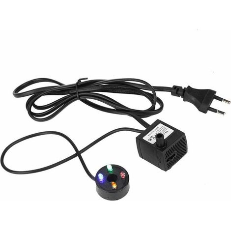 royaluxe -Pompes à eau Pompe Submersible, Filtre étanche d'aquarium avec 4 lumières colorées Filtre d'aquarium 3W Pompe à Eau Ultra silencieuse pour réservoir de Poissons Étang d'aquarium(Prise UE) (1/5)