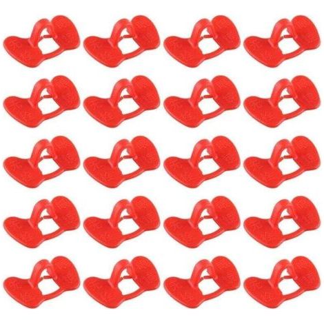 20 Pcs Chicken Goggles, No Bolt Chicken Goggles, Chicken Anti-pecking Glasses Farm Equipment Red (1/4)