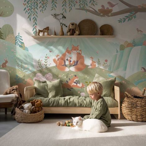 Papier peint renard chambre enfant papier peint (1/5)