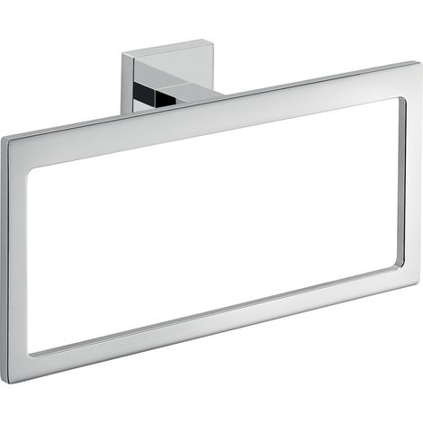 Portasalviette ad anello da muro in ottone, alluminio e Cromall A070 Gedy serie ELBA Cromato (1/2)