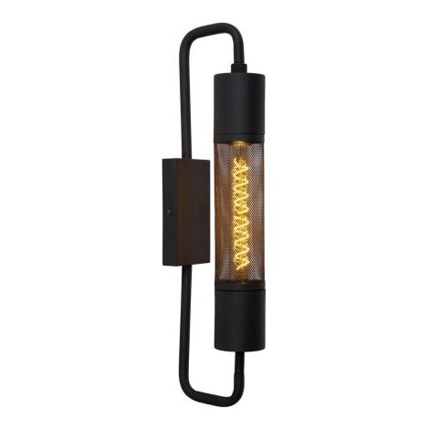 Applique da parete moderna CALIXT nera 1xE27 25W Lucide