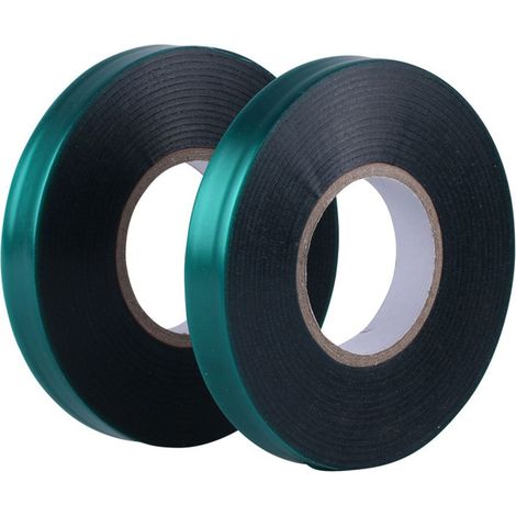 Set mit 2 wiederverwendbaren elastischen Pflanzenbindern für Gartenpflanzen, grün
