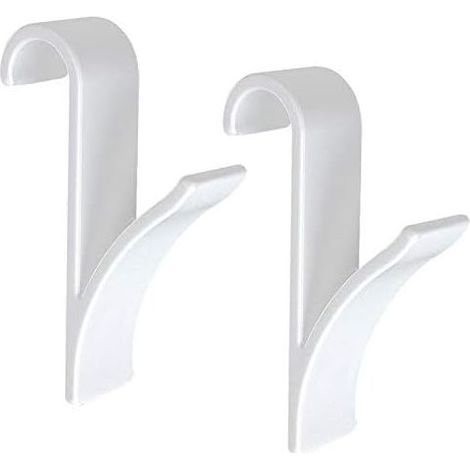 Lot de 2 crochets pour sèche-serviettes Blanc-Fei Yu (1/5)