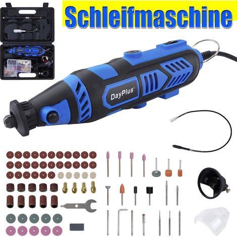 135W Mini Multifunktionswerkzeug, Mehrzweckschleifmaschine mit variabler Drehzahleinstellungen und 80 Zubehör, Rotary tool für viele kreative Projekte oder Heimwerkerarbeiten (1/5)