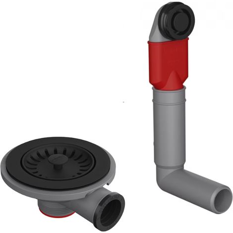 Vidage manuel noir mat pour éviers Rotondo (ROG 611-62) - Franke