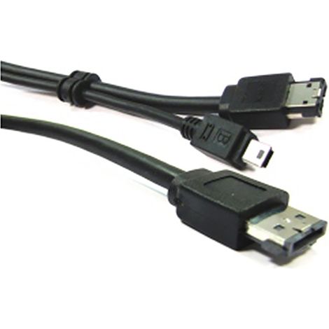 BeMatik - Câble USB ou eSATA + eSATAp (M/MiniUSB5pin-BM + eSATA-M) 1m (1/3)