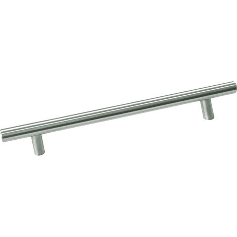 Griff Cristo ø 12 mm hohl, LA 128 mm, Breite 208 mm, Edelstahl gebürstet (1/3)