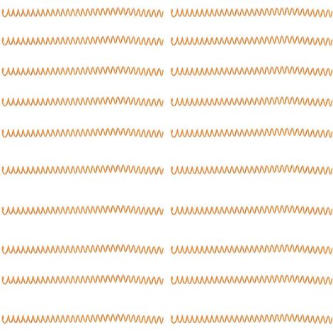 20 Spiralbindungen, 30 Blatt ABS-Kunststoff-Spiralbindungen für Bürobedarf, Orange