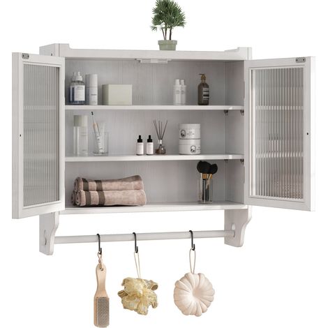 Geworzi Küchenschränkchen Badezimmerschrank Hängeschrank Wandschrank Küchenschrank Badregal (1/5)