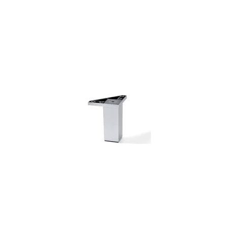 Emuca Quadratischer Fuß ABS grau metallisch 38 x 38 cm 100 mm