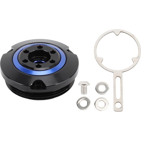 Motoröl-Einfülldeckel aus Aluminiumlegierung für HP2 Enduro R1200GS R 1200 GS LC R1200R, schwarz blau (1/5)