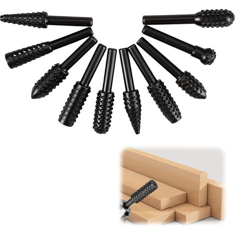 Rotary Rasp Set for Drill Woodworking (1/2)