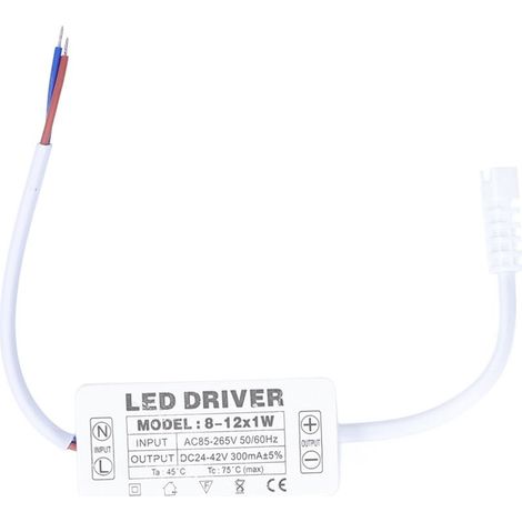 Pilote LED 300mA Transformateur de courant constant DC24-42V Alimentation de la lampe AC85-265V (1/5)