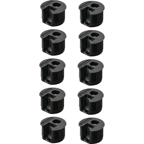 Cyclingcolors – Lot de 10 boîtiers excentriques 15mm – Plastique avec insert acier – Épaisseur bois 19mm – Fixation optimisée pour assemblage meuble