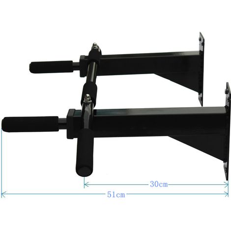 Barre de traction murale fixable partout,poignées mousse antidérapantes. Équipement parfait pour entraînement du haut du corps. (1/5)