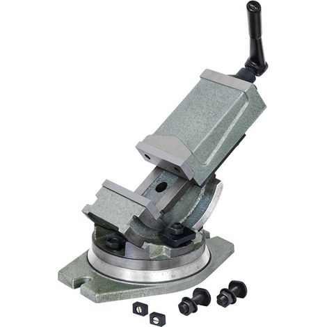 Mordaza para maquina basculante de 125 mm con base giratoria Fervi M530/125
