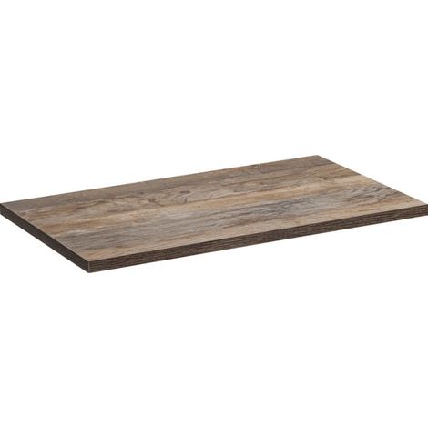Plan de lavabo VANTA roble oscuro 80 cm – Estante de baño