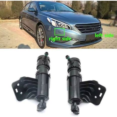 One pair of 98671-C1000 and 98672-C1000 headlight washer nozzles for Hyundai Sonata. (1/4)