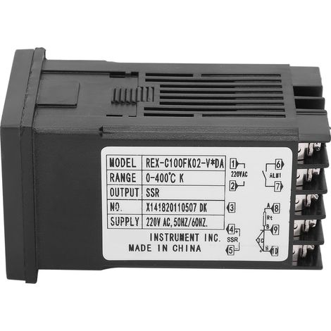 Contrôleur de température BERM à affichage numérique, thermostat intelligent REXC100FK02VxDA 220 V (1/5)