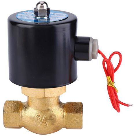 Vanne Solénoïde à Deux Voies Normalement Fermée en Laiton pour Air, Eau, Vapeur (DC24V) (1/5)