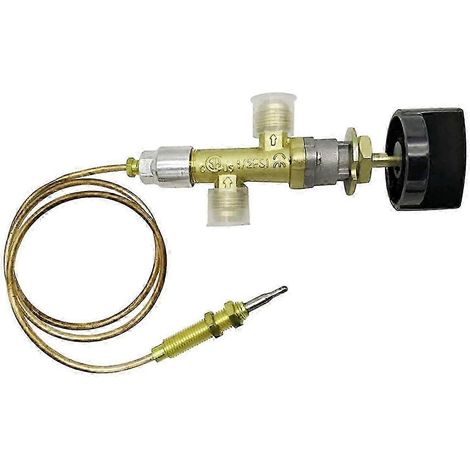 Kit de vanne de sécurité de contrôle de flamme pour foyer au propane basse pression 5/8-18UNF (3/8 po) (1/5)