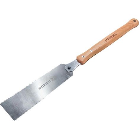 Faithfull 240mm Double Sided Pull Saw - SK5 Steel Blade (1/2)