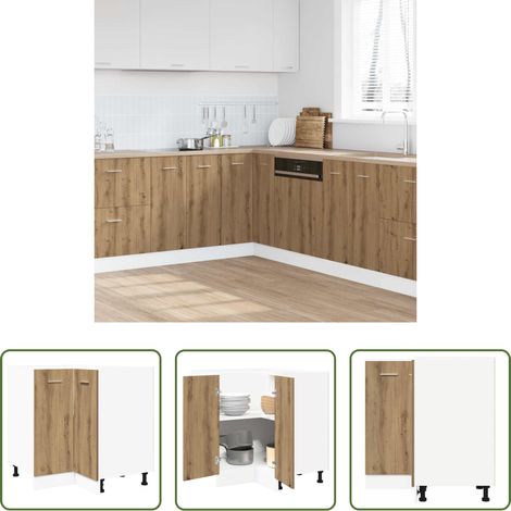 Holzschrank - Küchenschrank Lyon Artisan-Eiche 75,5x75,5x81,5 cm Holzwerkstoff (1/5)