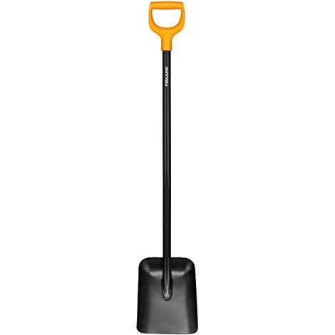 Fiskars FSK132403 Solid Badile Acciaio Temprato Manico Lungo 127 cm Impugnatura a D 2.1 Kg colore Nero Arancione (1/4)