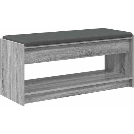 Maison Exclusive - Panca per ingresso con cuscino Sonoma grigia 103 x 38 x 45 cm