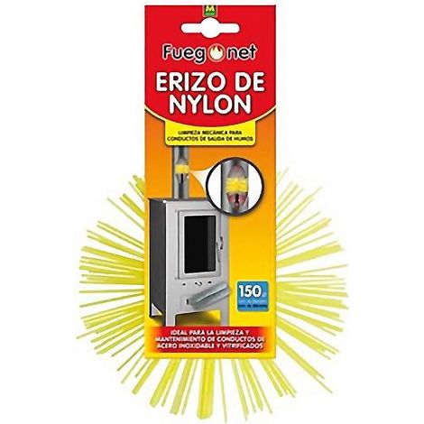 Erizo deshollinador de Nylon FUEGONET para Tubos de Acero (1/2)