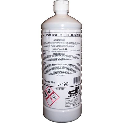 DISOPOLSA alcool bruciante da 1 litro in contenitore in PVC