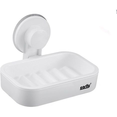 Portasapone a Ventosa Porta Sapone saponetta Spugna a Muro da Appendere a Parete accessorio da bagno (1/2)