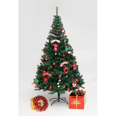 EVRE Artificial Christmas Green Tree with Strong Metal Stand 7ft (1/5)