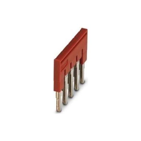 Pont Enfichable - 5 Poles - Rouge - Pour Raccordement Electrique Industriel - 50 Unites