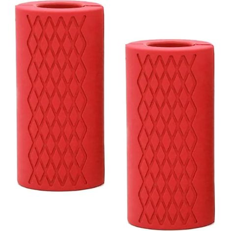 Agarres de mancuerna universales, fundas de agarre de barra, tamaño pequeño, agarres de silicona antideslizantes para entrenamiento de fitness (1/5)