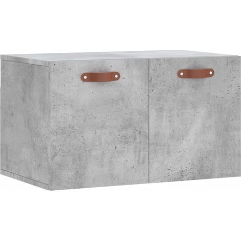 Maison Exclusive - Mobile a Parete Grigio Cemento 60x36,5x35 cm Legno Multistrato