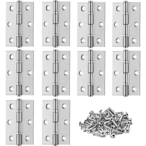 10 Charnieres Invisibles Inox Portes Tiroirs (1/5)