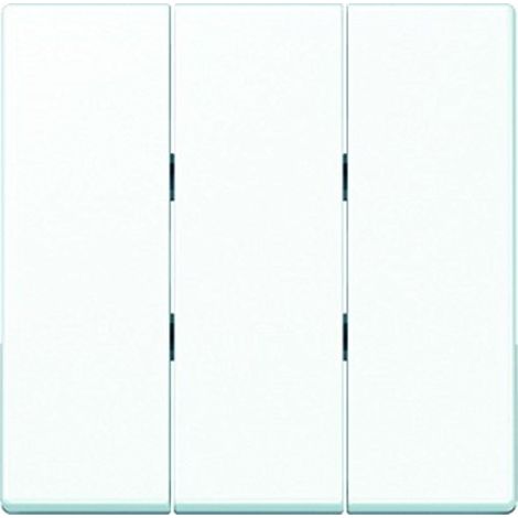 JUNG BASCULE TRIPLE POUR INTERRUPTEUR + BOUTON POUSSOIR A 593 BF WW A593BFWW