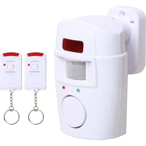 Alarme à détecteur de mouvement infrarouge, antivol avec 2 télécommandes, pour maison, garage, magasin, pour enfants, camping-cars (1/5)
