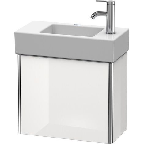 Meuble sous-vasque XSQUARE 397x484x240mm ouverture gauche graphite mat