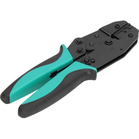 Professionelle Ratschen-Crimpzange für isolierte Kabelschuhe, Verdrahtungswerkzeug mit ergonomischem, rutschfestem Griff (1/5)
