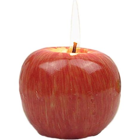 Bougie pomme lumineuse créative Simulation bougie pomme décoration de Noël forme de fruit nouveau Noël g (1/5)