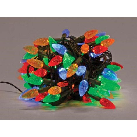Guirlande Lumineuse - 120 Led Multicolore - 12 M - Fil Vert - 24 V - Usage Intérieur Et Extérieur - IP44