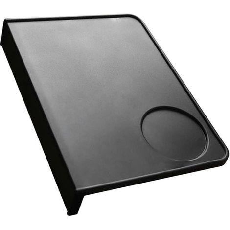Rutschfeste Kaffeetampermatte aus lebensmittelechtem Silikon, dick, schwarz, ideal zum Tampen von Espresso im Büro, in der Bar oder im Geschäft. (1/5)
