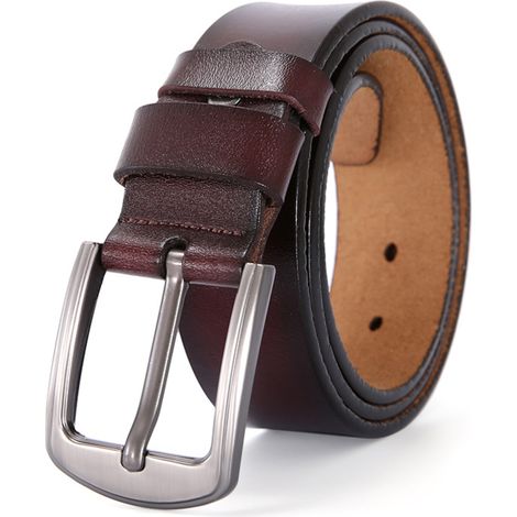 Ceinture à boucle ardillon en alliage de cuir PU, style vintage, idéale pour les hommes d'affaires. (1/5)