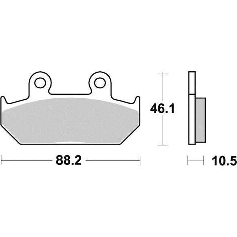 Plaquette de frein Semi-Métal Eco-Friction Route - R90
