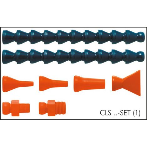 1/2 Segment Kühlmittelschlauch-Set mit Düsen (1/3)